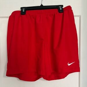 Nike Red Men's Shorts 6” inseam sz:L